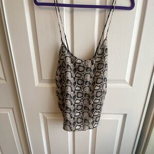 Snake Print Women's Good American Cami Top
